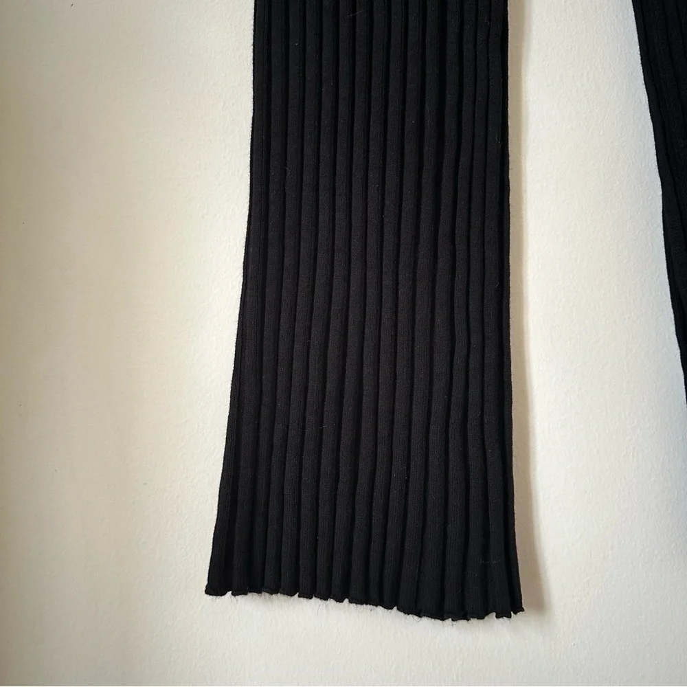 House Of Harlow 1960 Black Ribbed Knit Pull On Pants Size M